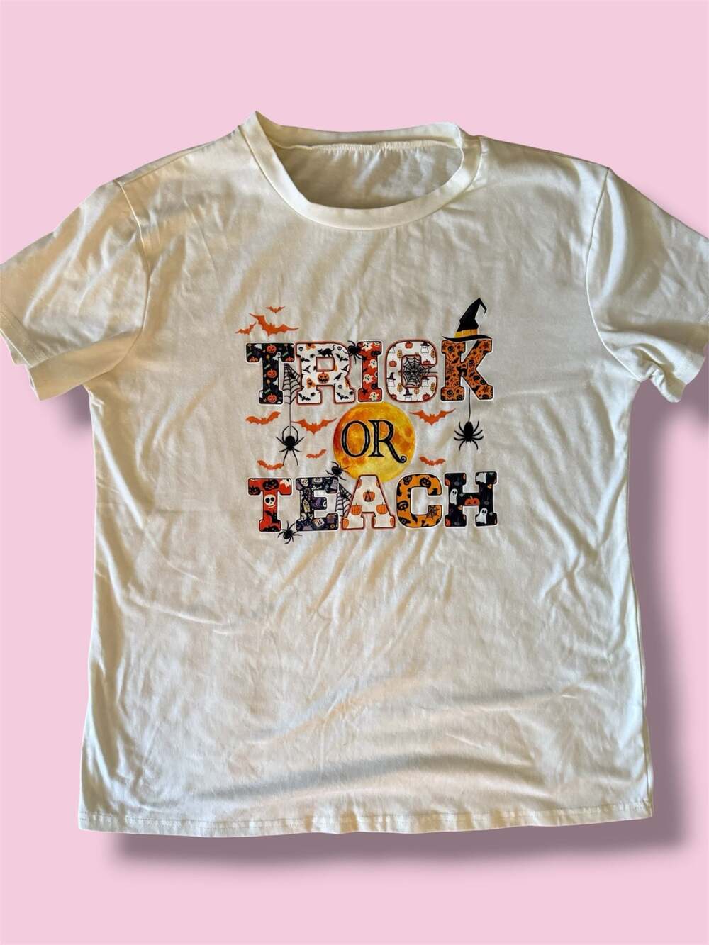 Trick or Teach Halloween Graphic T-Shirt